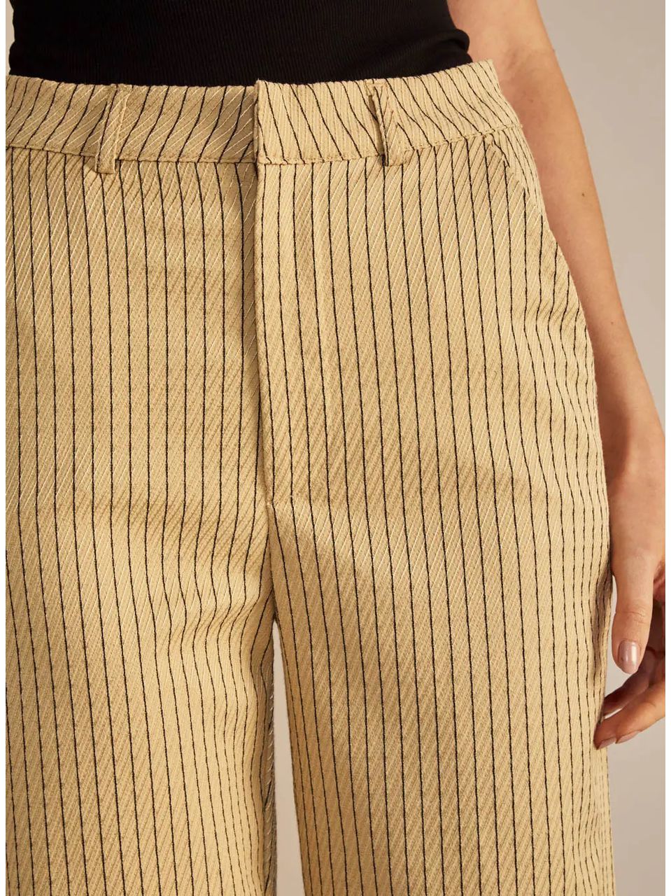 Calça Reta Listrada