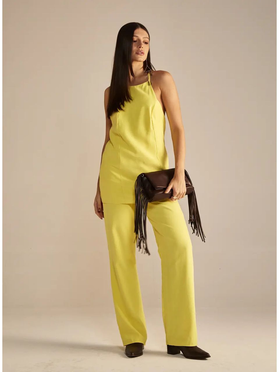 Calça Sommer Viscose Amarelo