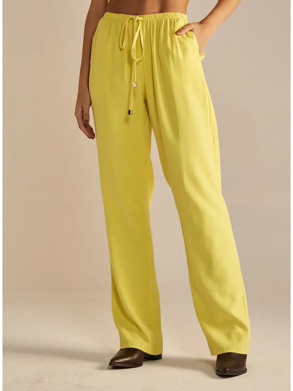 Calça Sommer Viscose Amarelo