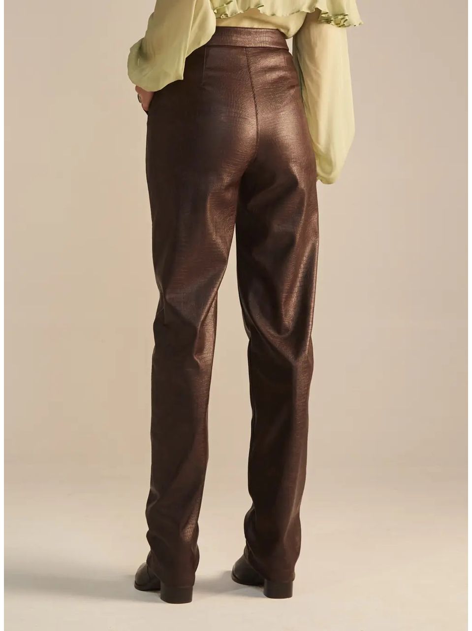 Calça Sommer Marrom Nobuck Poliuretano