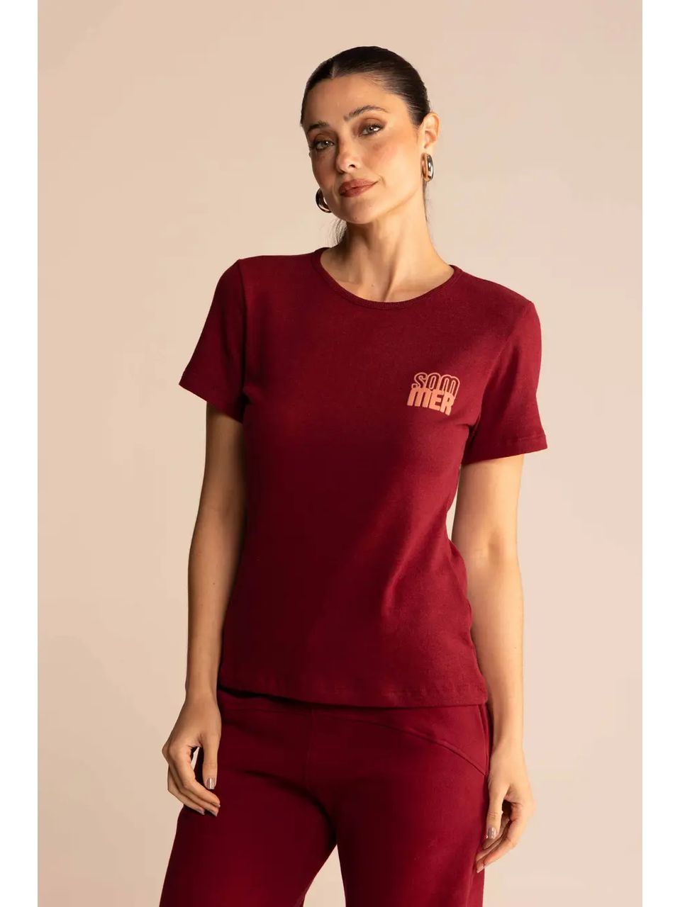 Camiseta Sommer Bordô Bloodstone