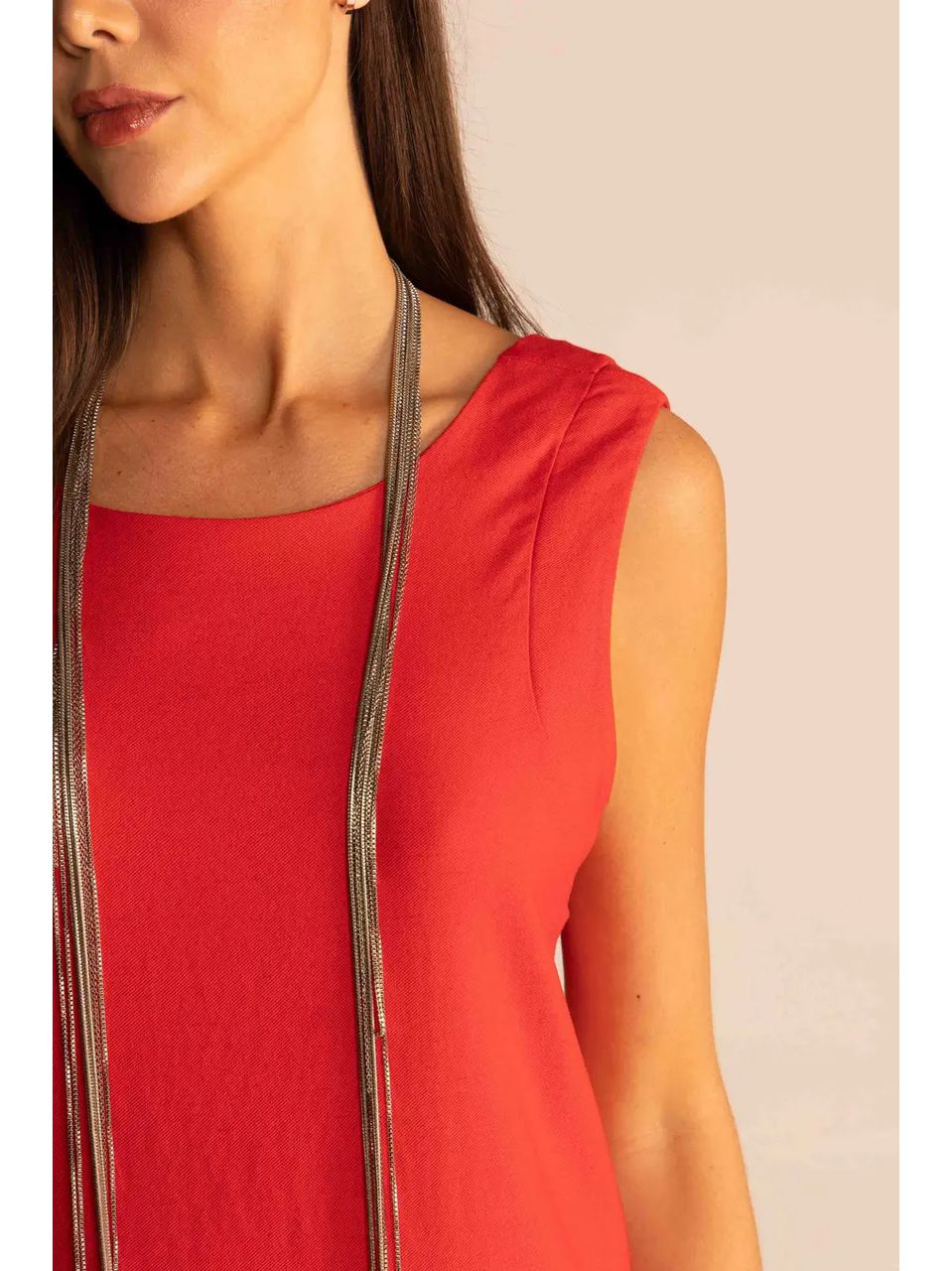Vestido Longo Com Fenda