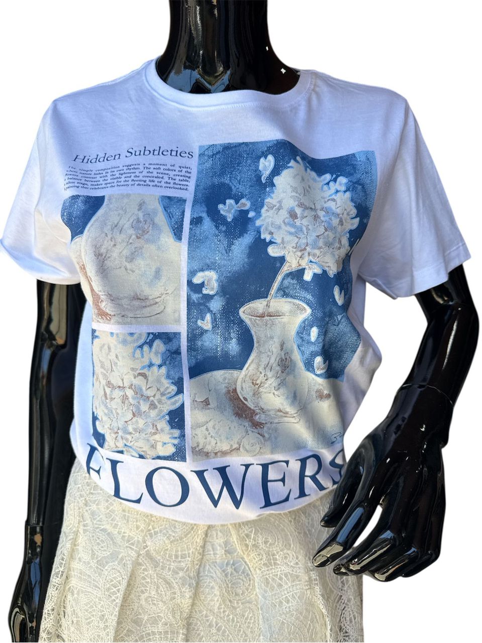 T-Shirt Algodão Flowers 