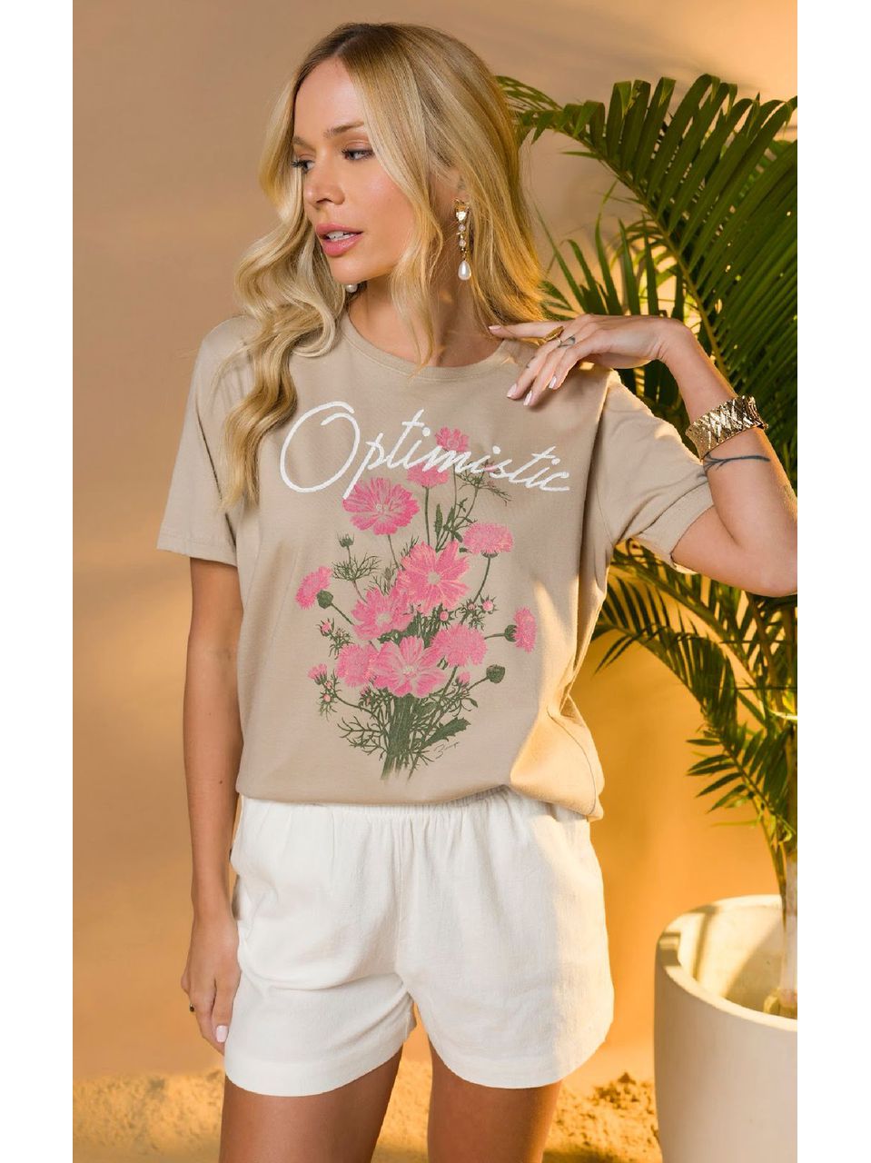 T-Shirt Algodão Optimistic