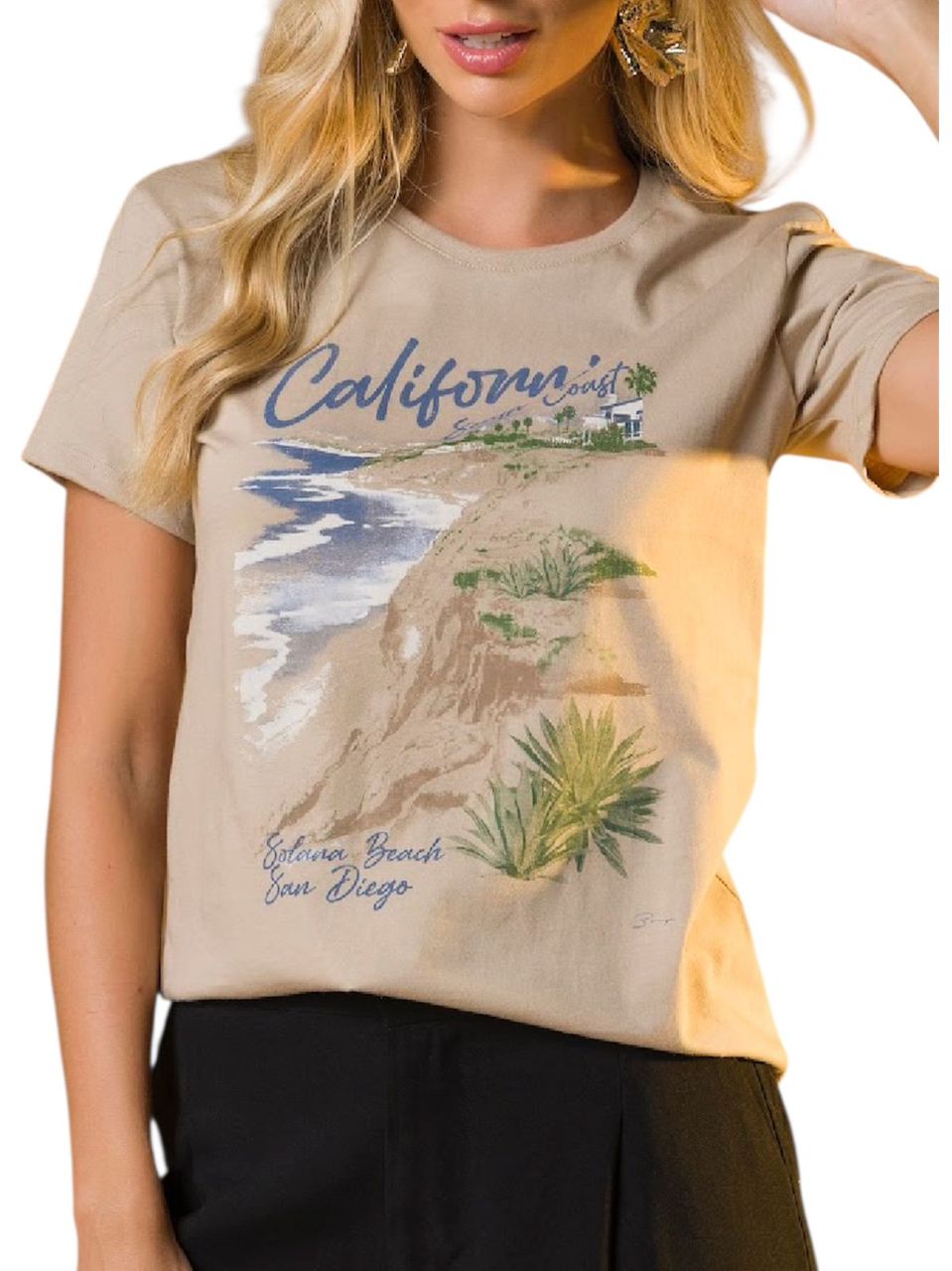 T-shirt Algodão California Coast