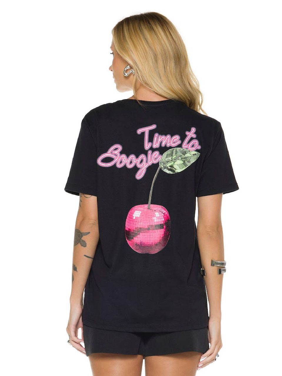 T-Shirt Cherry Estampada Frente e Costas