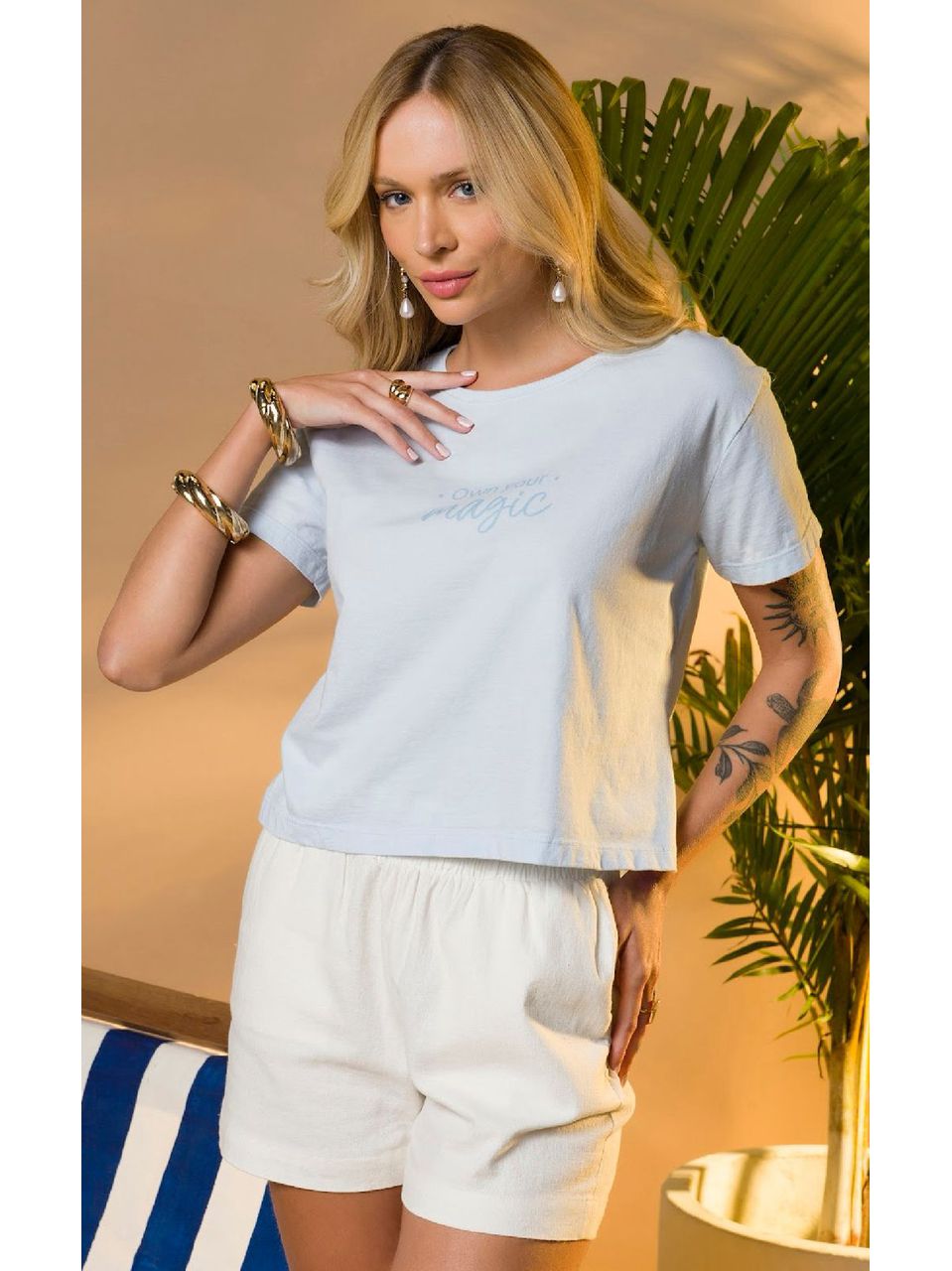 T-Shirt Cropped Own Your Magic