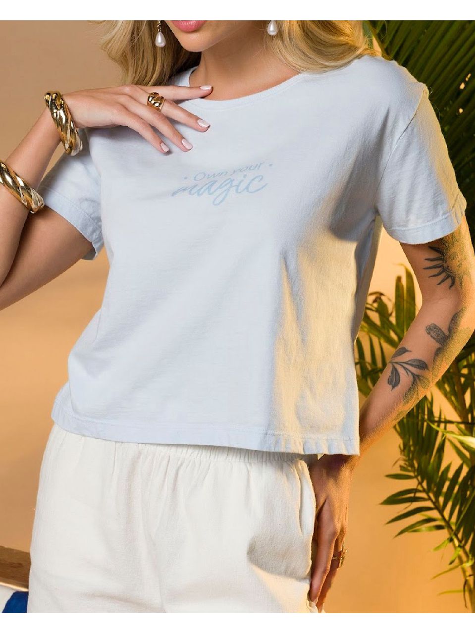 T-Shirt Cropped Own Your Magic