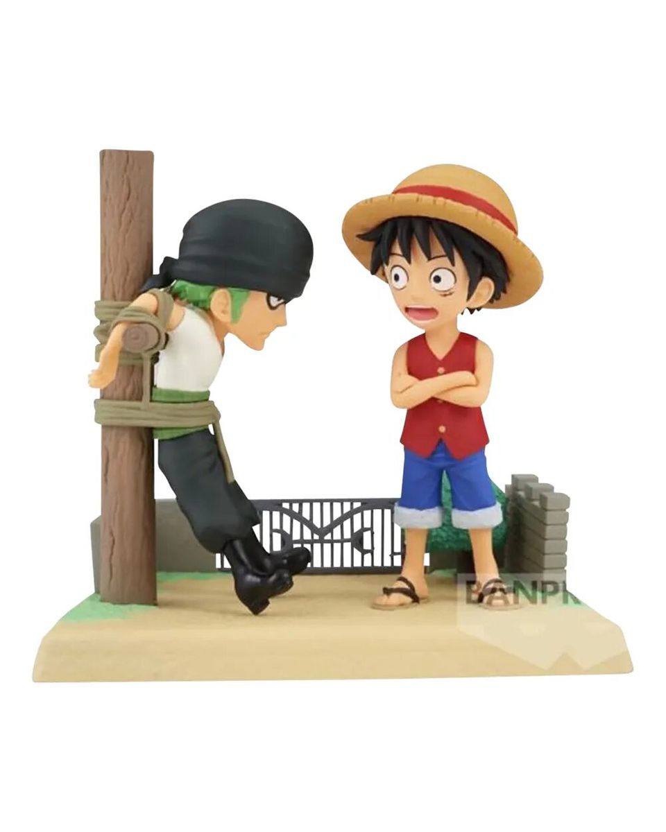 Estátua Monkey D. Luffy and Roronoa Zoro - One Pie... - AMAZONITTA