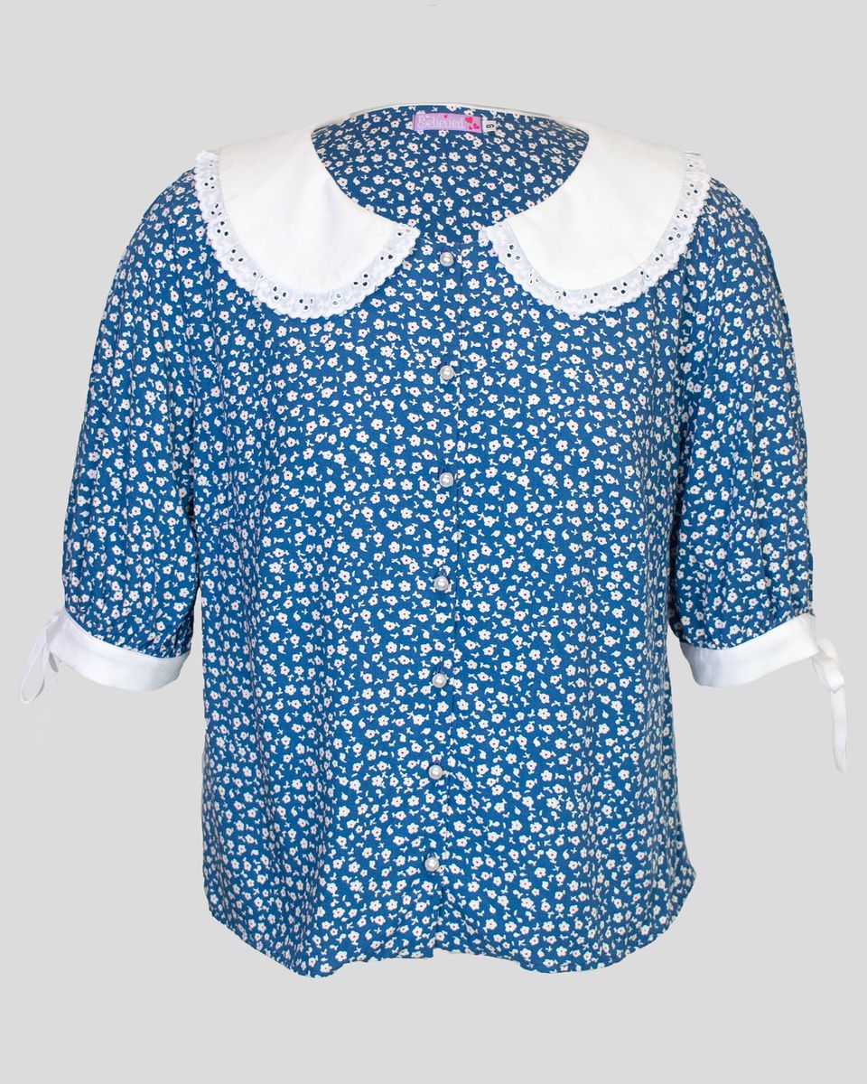 Camisa Ditsy Azul