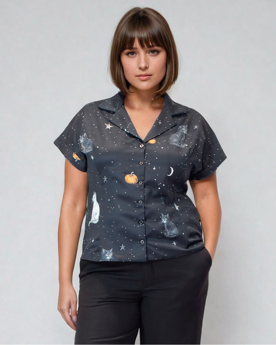 Camisa Starry Cat