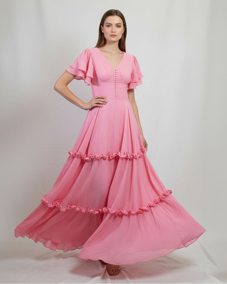 Vestido Georgiana Rosa