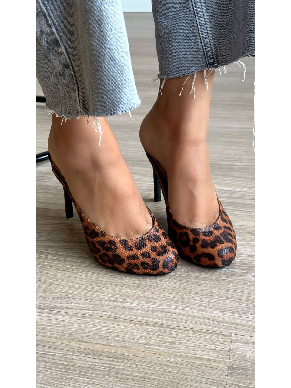 PEEP TOE ELIS ANIMAL PRINT - 1327 - ALUZZA CALÇADOS