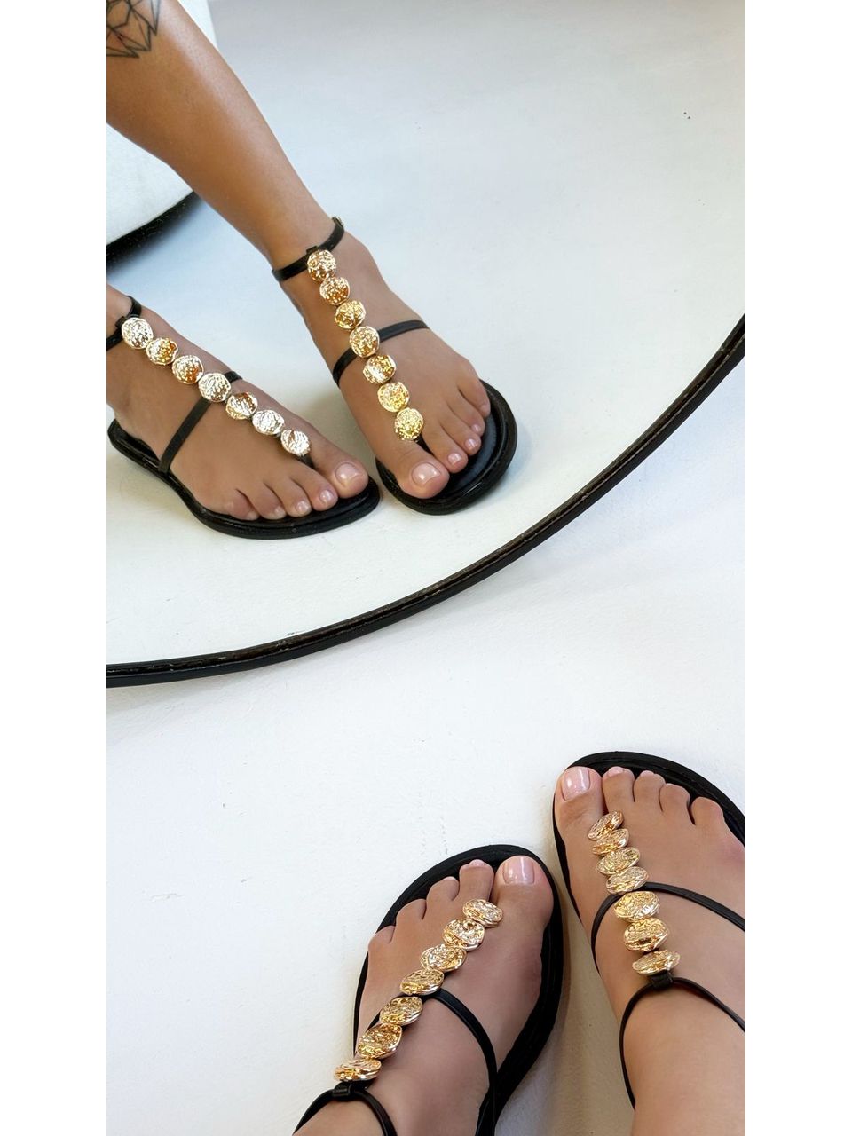 RASTEIRA MIA PRETA - 1675 - ALUZZA CALÇADOS