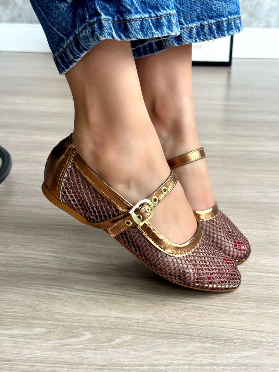 Sapatilha Tainá bronze - 1226 - ALUZZA CALÇADOS