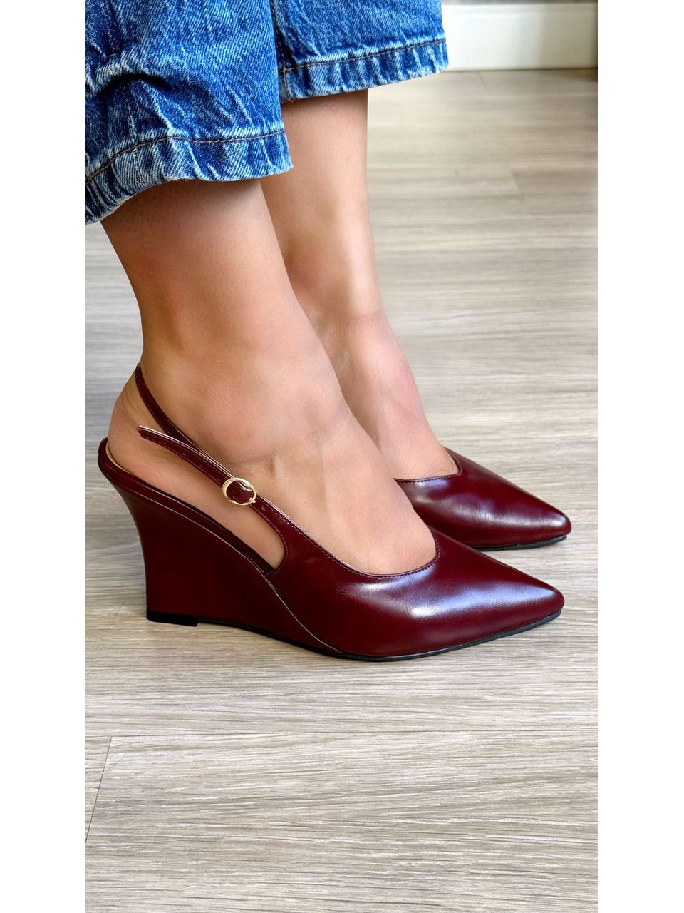 SCARPIN ESTELA MARROM - 1313 - ALUZZA CALÇADOS