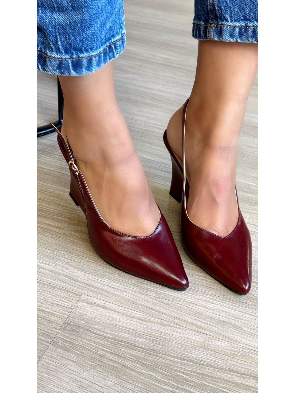 SCARPIN ESTELA MARSALA - 1348 - ALUZZA CALÇADOS