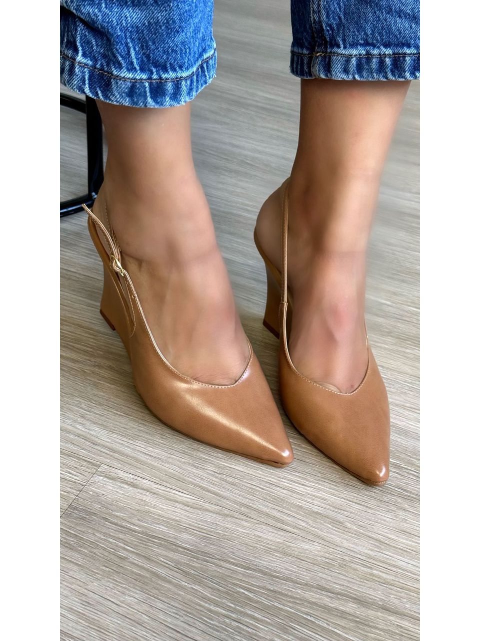 SCARPIN ESTELA CARAMELO - 1349 - ALUZZA CALÇADOS