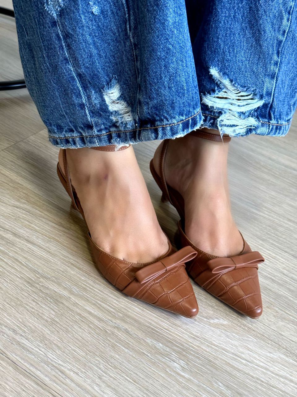 SCARPIN MÁRCIA CARAMELO - 1357 - ALUZZA CALÇADOS
