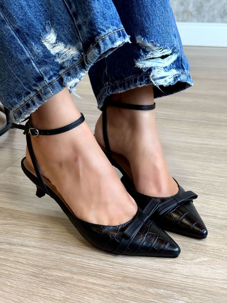 SCARPIN MÁRCIA PRETO - 1358 - ALUZZA CALÇADOS