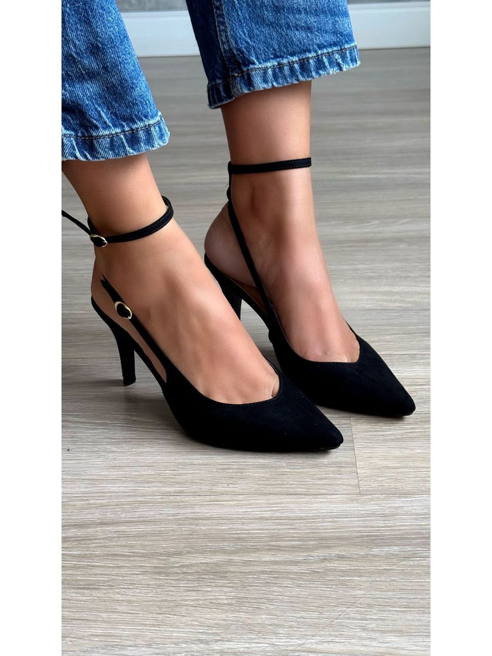 Scarpin Melissa preto (salto médio) - 989 - ALUZZA CALÇADOS