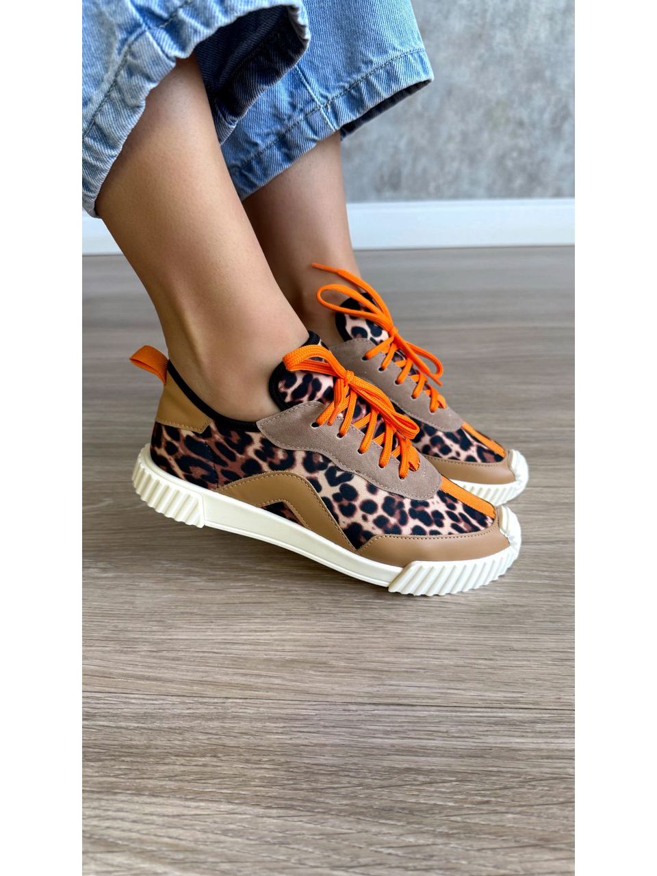 TÊNIS EMILY ANIMAL PRINT - 1477 - ALUZZA CALÇADOS