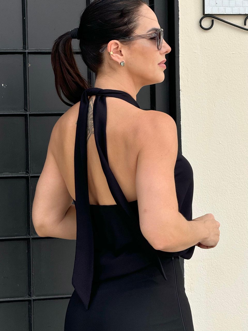 Blusa Ágatha Frente Única Preta