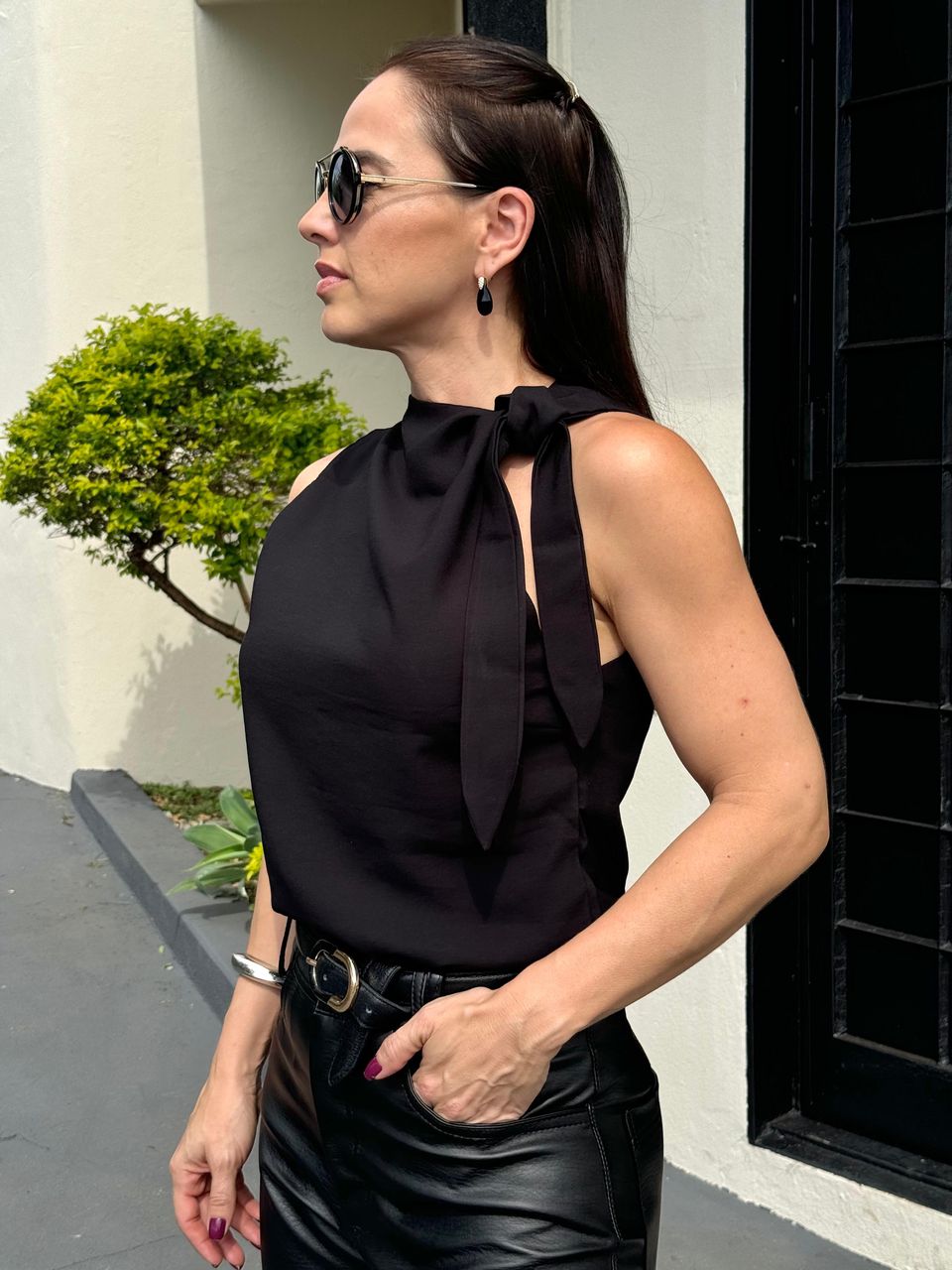 Blusa Amanda Laço Preto - Arpaia