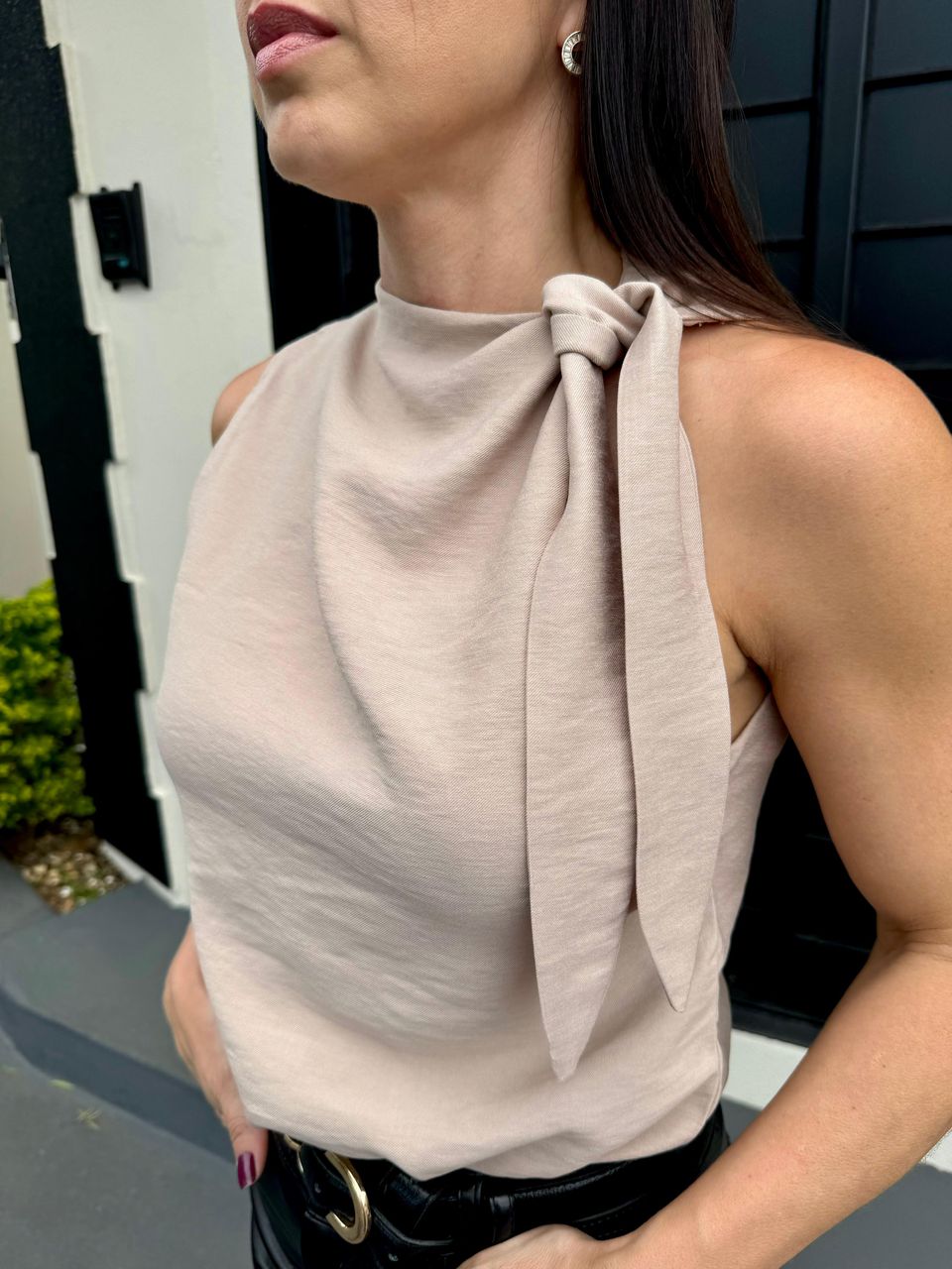 Blusa Amanda Laço Nude