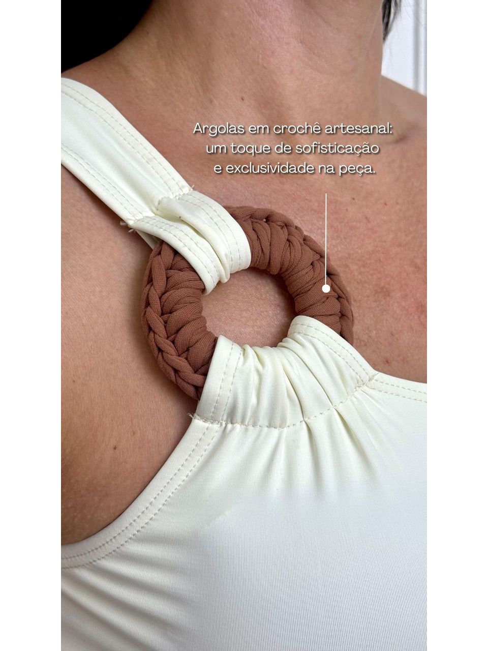 Body Nula Manga Riviera Creme