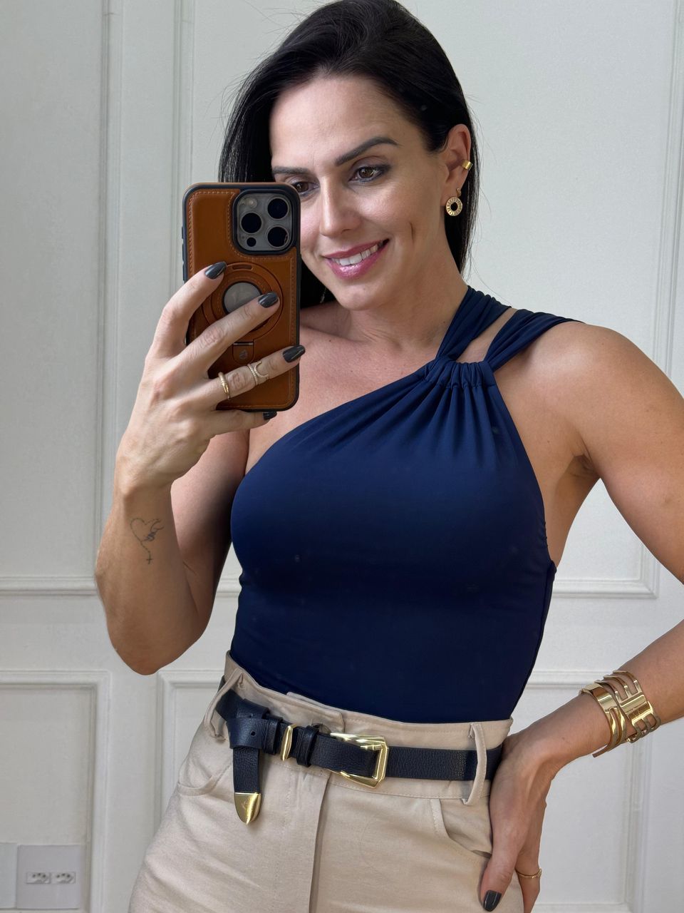 Body Verena Azul Marinho