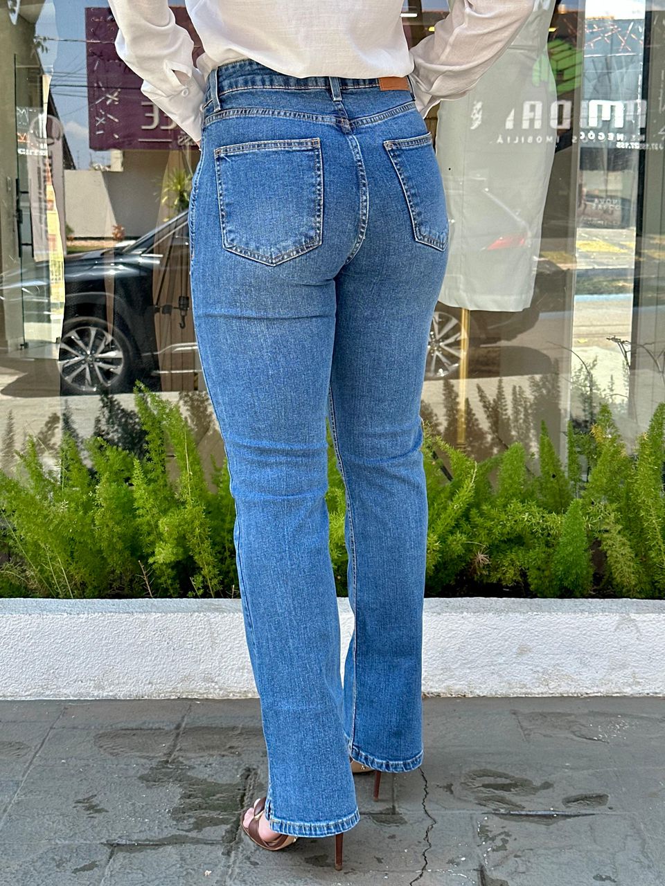 Calça Jeans Escura Reta Arpaia