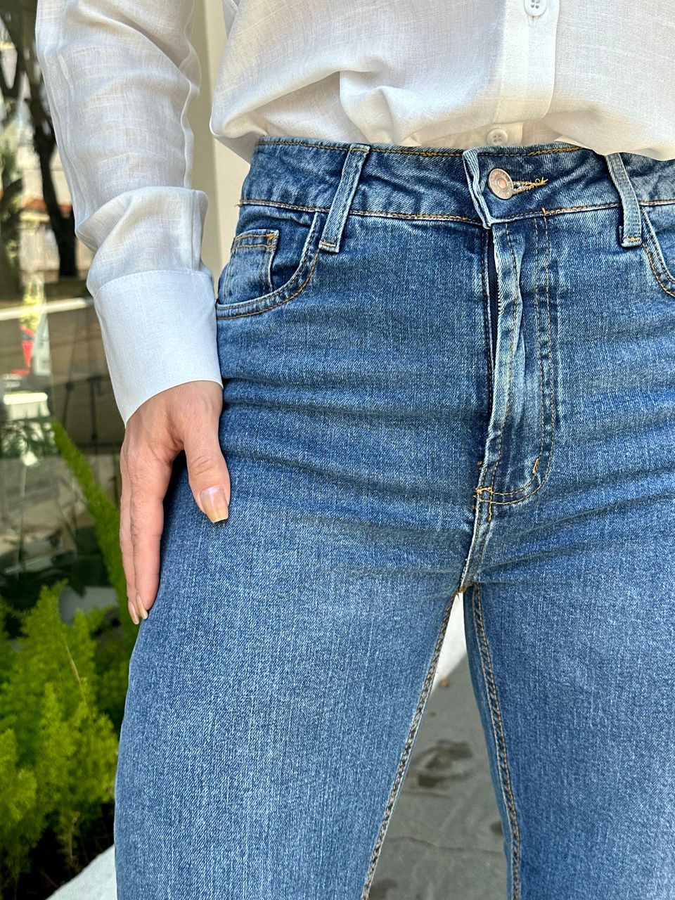 Calça Jeans Escura Reta Arpaia