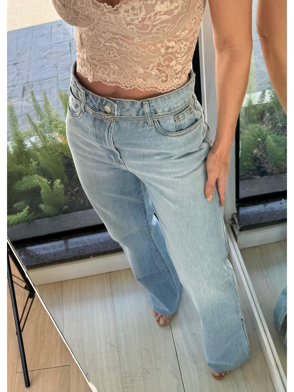 Calça Jeans Wide Leg Arpaia