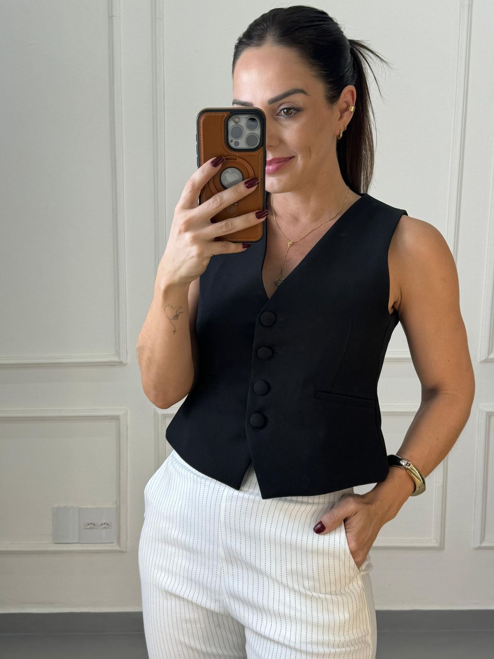 Colete Liz Preto