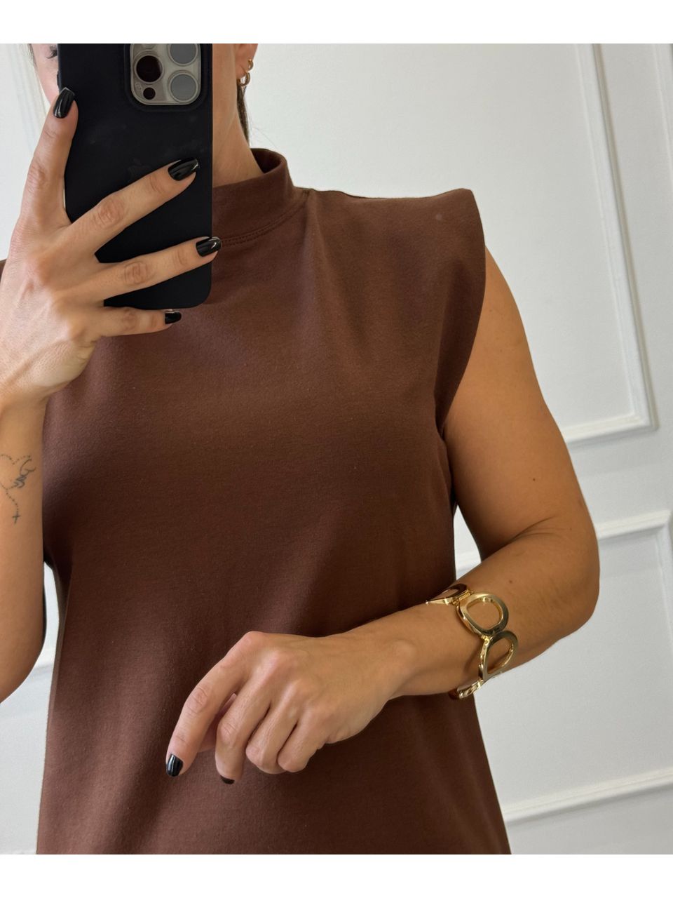 Vestido Moletinho Luiza Marrom
