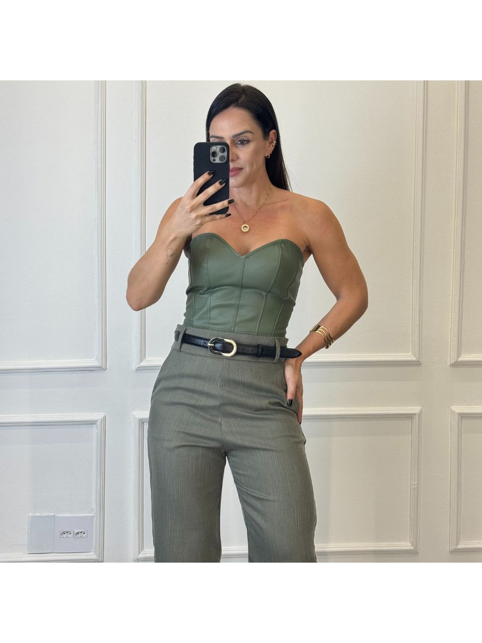 Corselet Courino Dubai Verde Militar