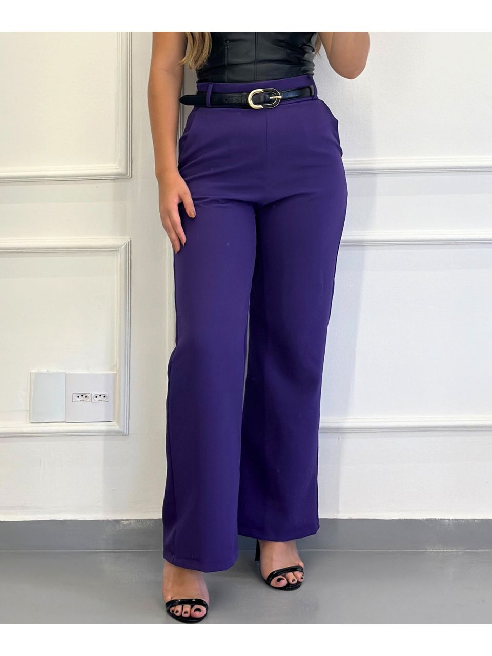Calça Alfaiataria Paris Roxo - Arpaia