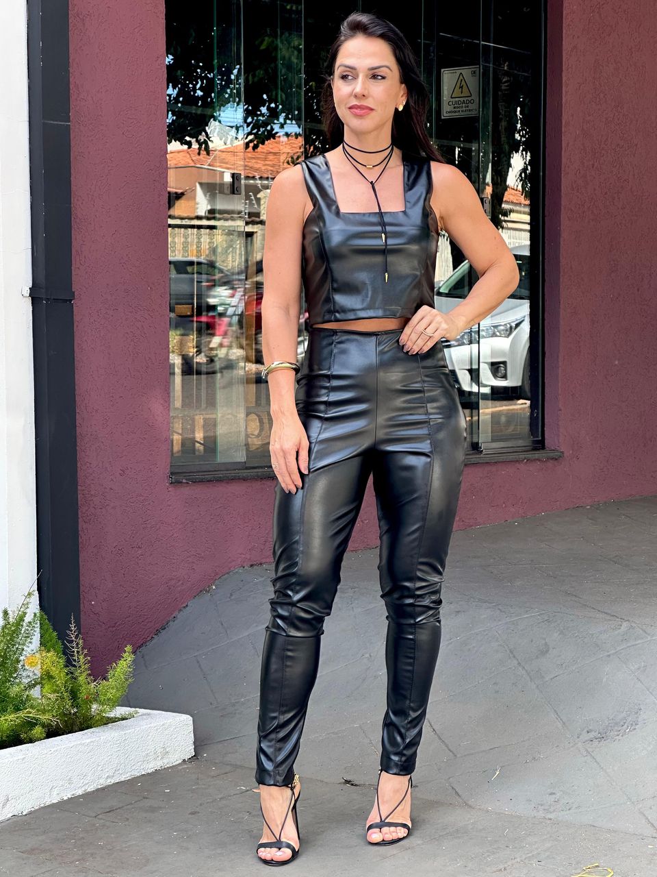 Cropped Courino Lolla Preto