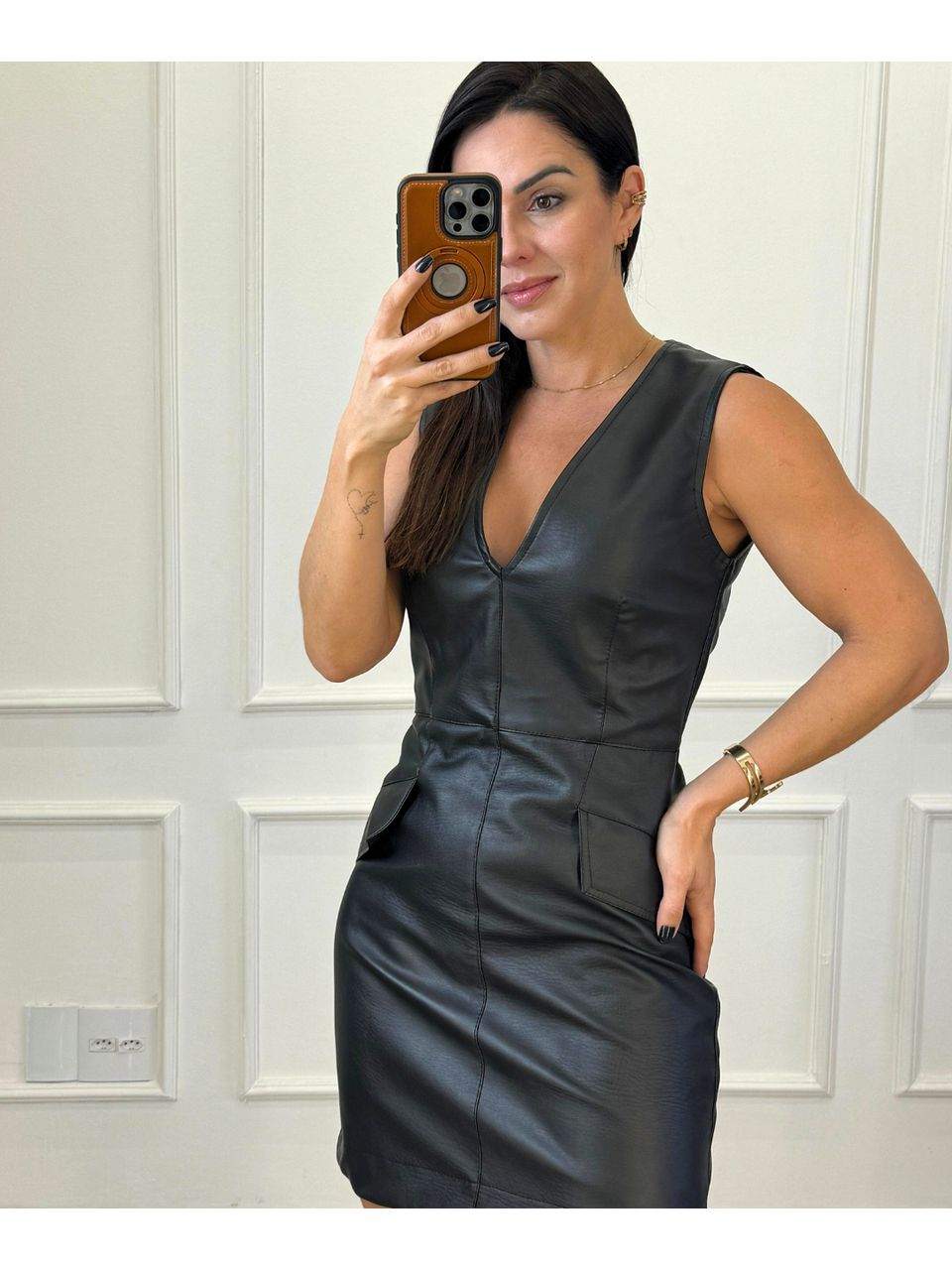 Vestido Courino Miranda Preto