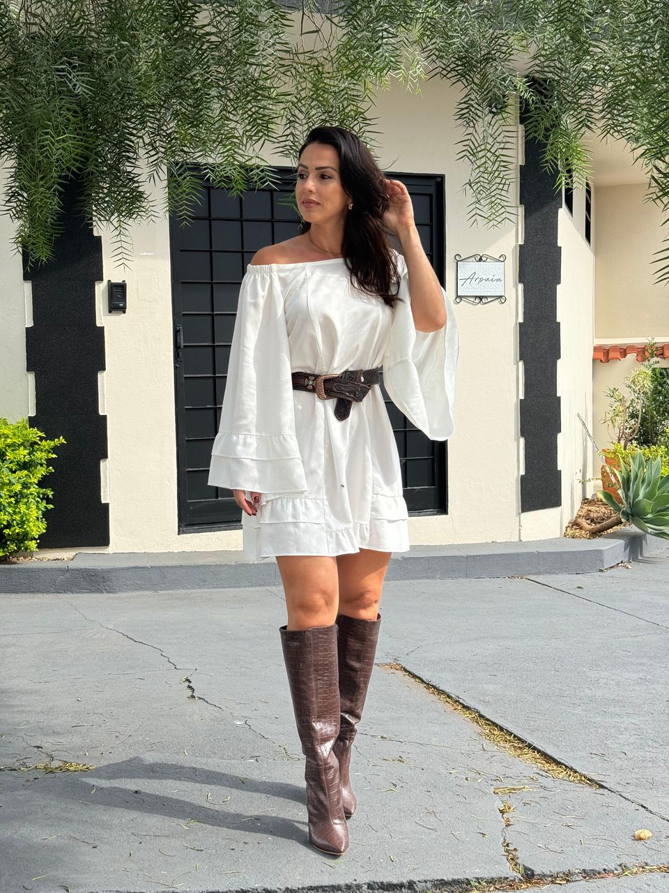 Vestido Boho Charlotte Off White - Arpaia