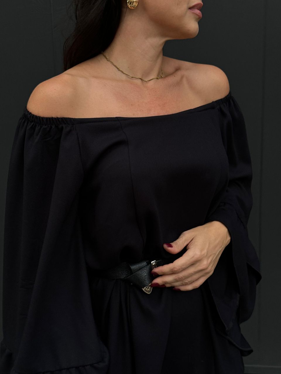Vestido Boho Charlotte Preto