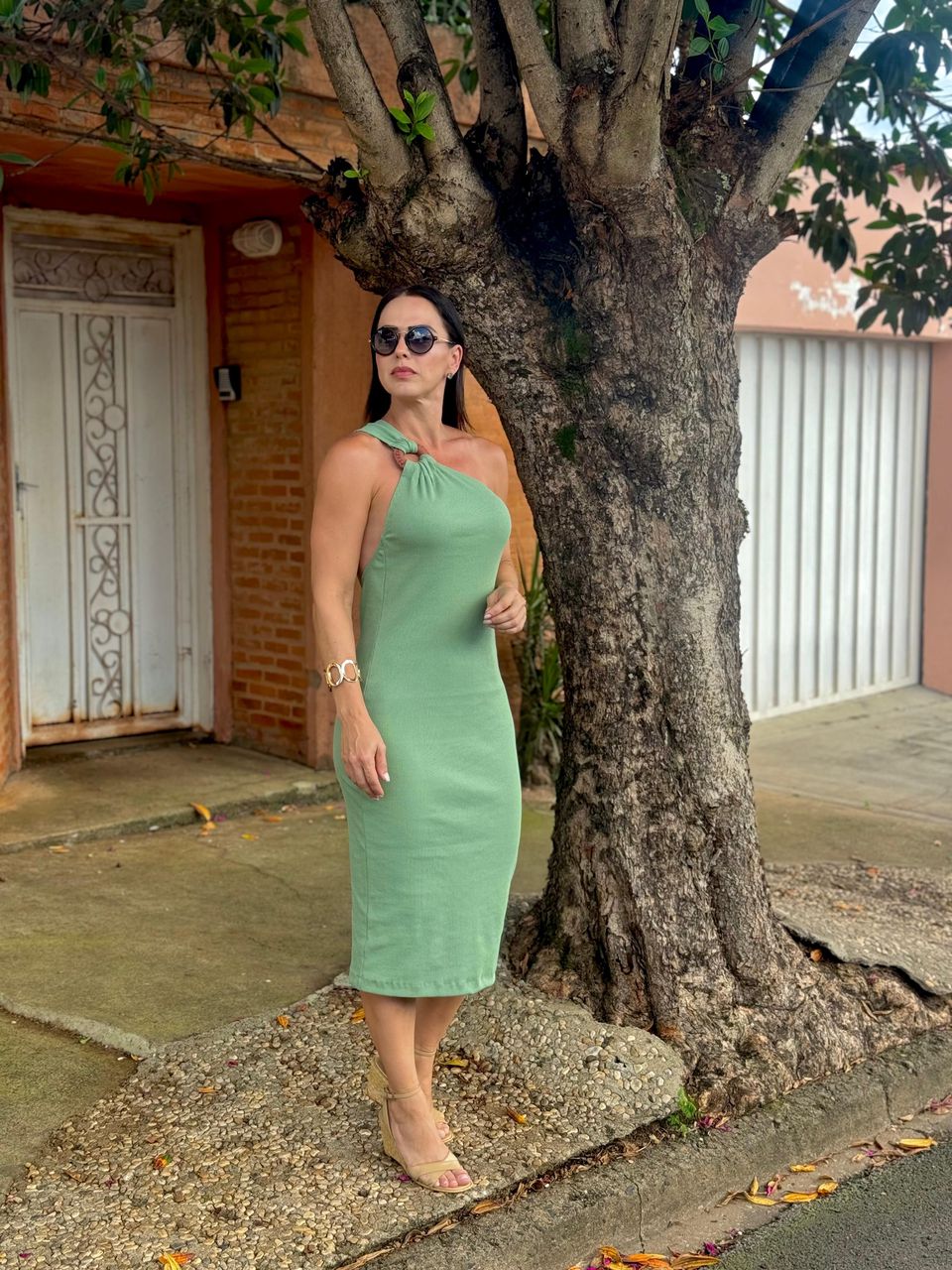 Vestido Midi Avocado Clara - Arpaia