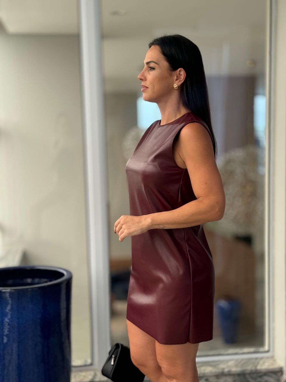 Vestido Courino Teodora Cabernet - Arpaia