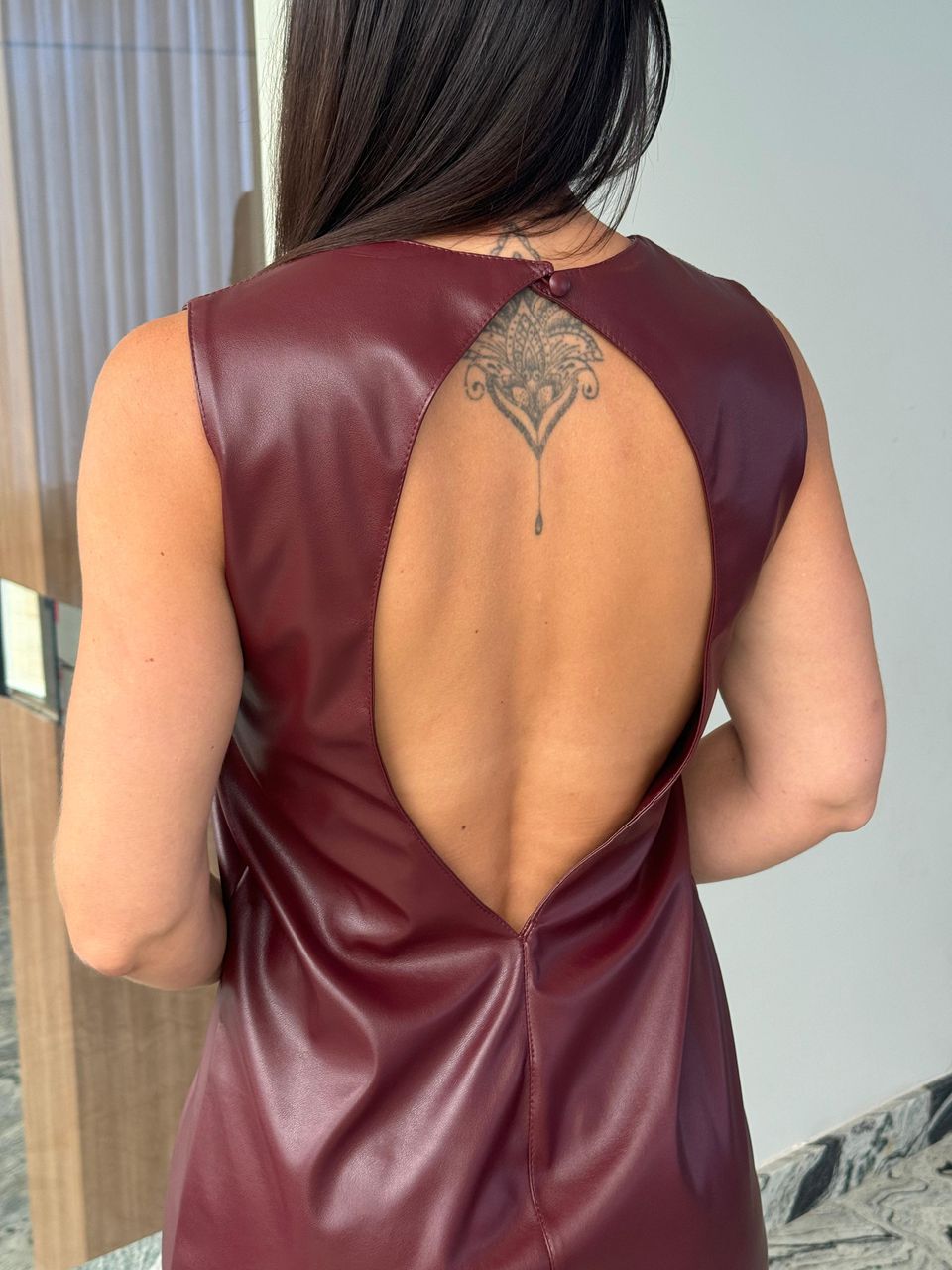 Vestido Courino Teodora Cabernet