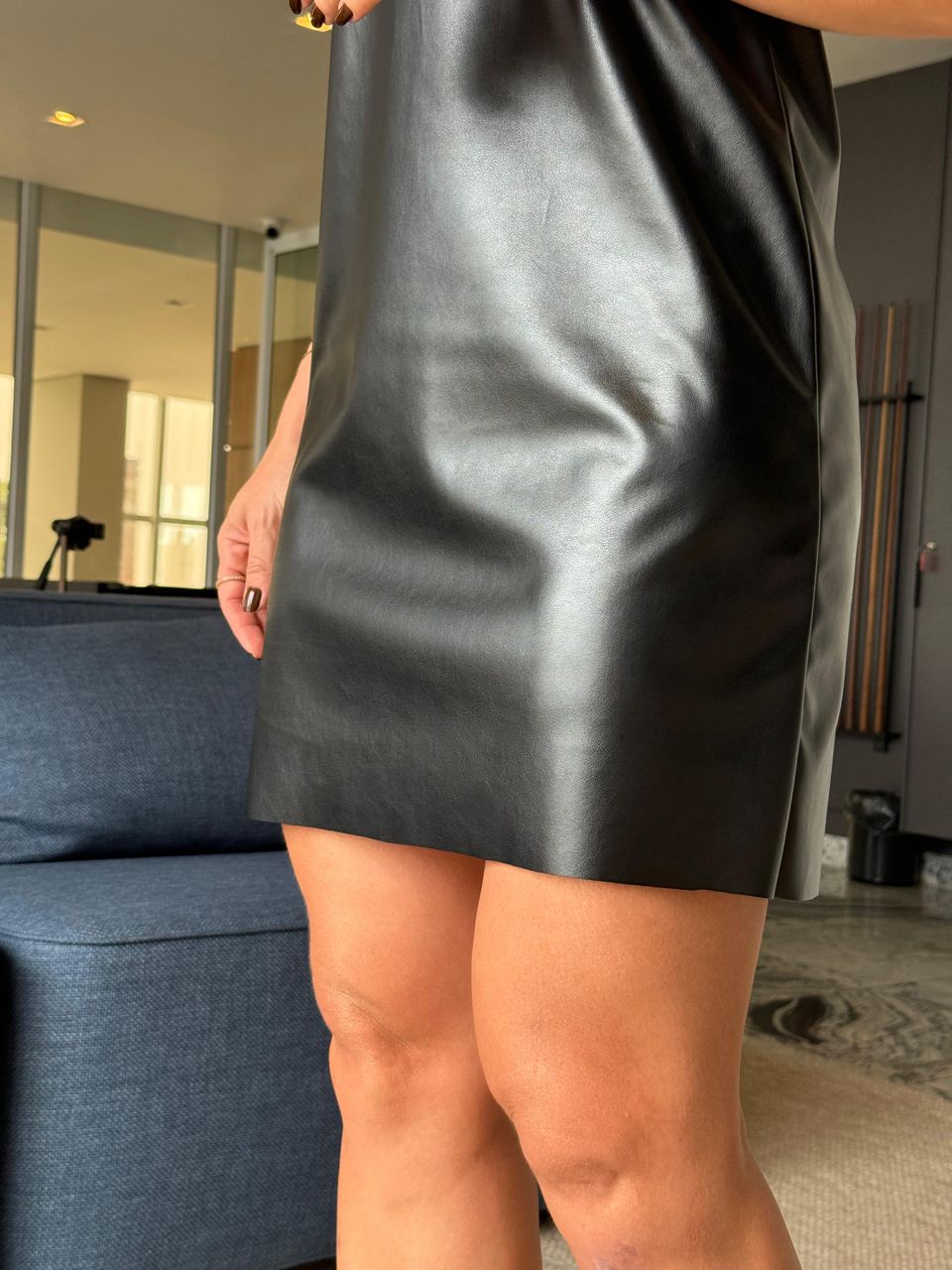 Vestido Courino Teodora Preto