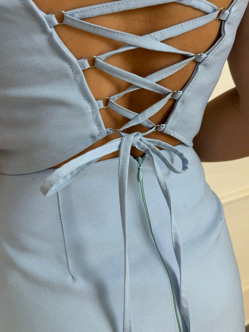Corselet Olivia Azul Claro