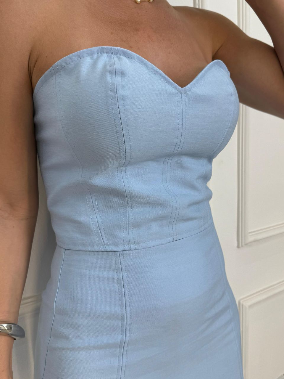Corselet Olivia Azul Claro - Arpaia