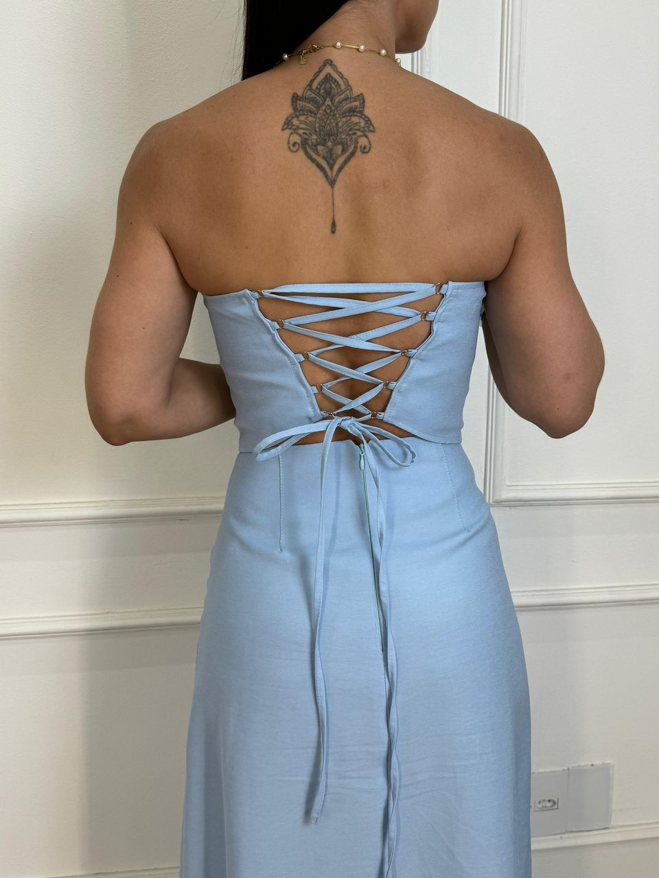 Corselet Olivia Azul Claro