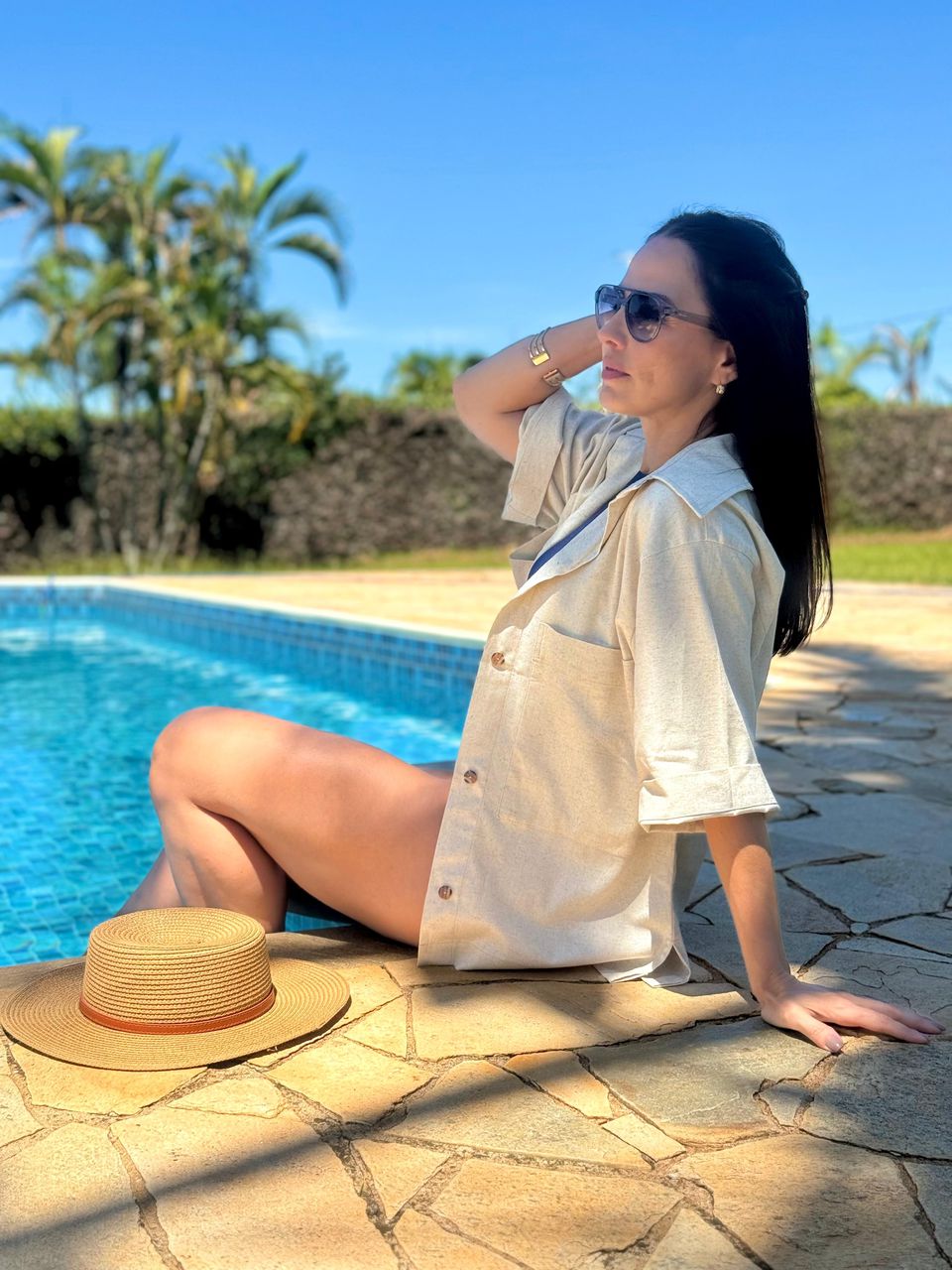 Camisa Linho Coraline Cru Natural